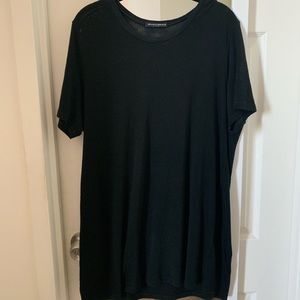 Brandy Melville Knit Black T Shirt Dress